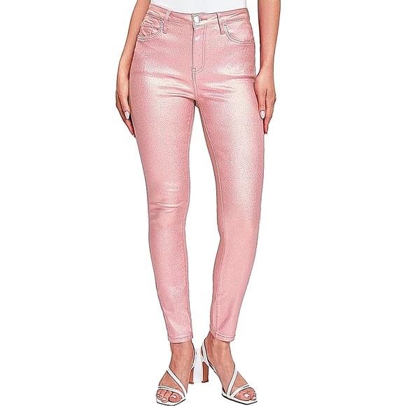 YMI COLLECTIONS Metallic Longleg Pants (Rose Pink) 2X - Picture 12 of 13